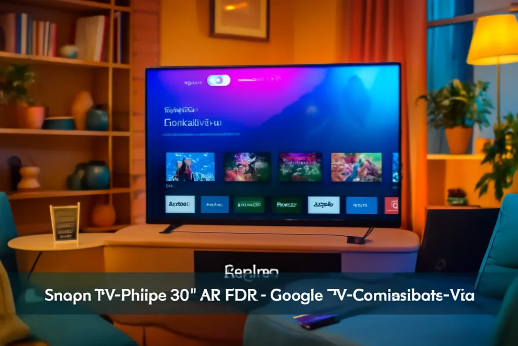 Smart TV Philips 50" 4K HDR - Google TV, Comando de Voz