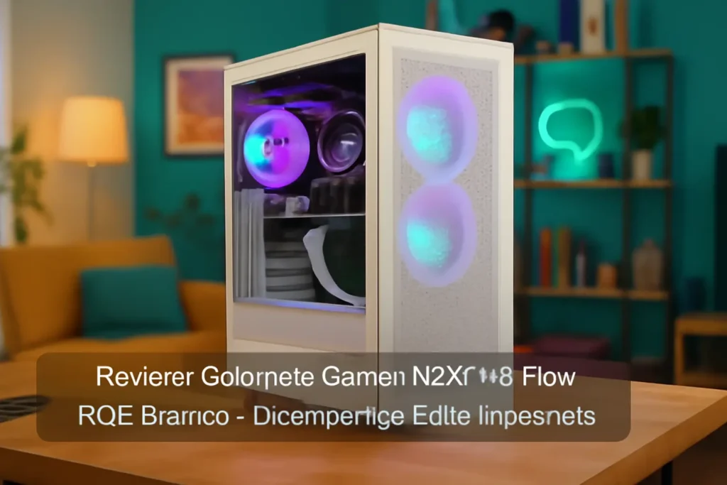 Gabinete Gamer NZXT H5 Flow RGB Branco - Desempenho e Estilo Impecáveis