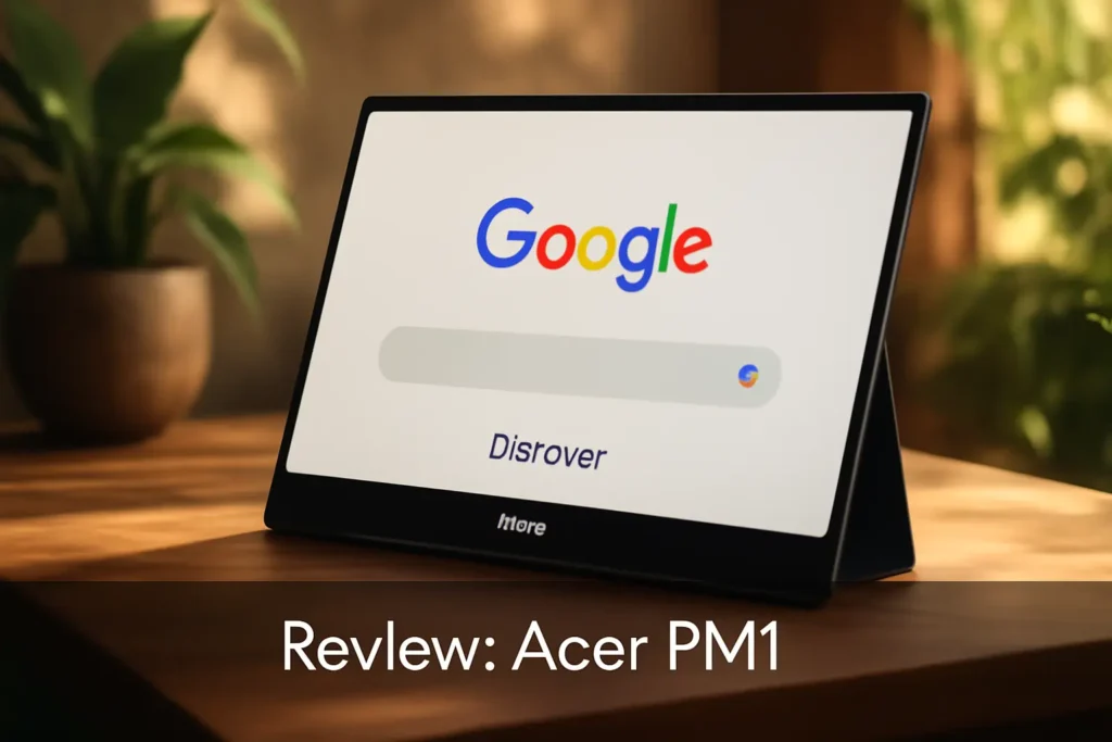 Acer PM1 Monitor portátil FHD de 39.6 cm | Painel IPS | Design ultrafino