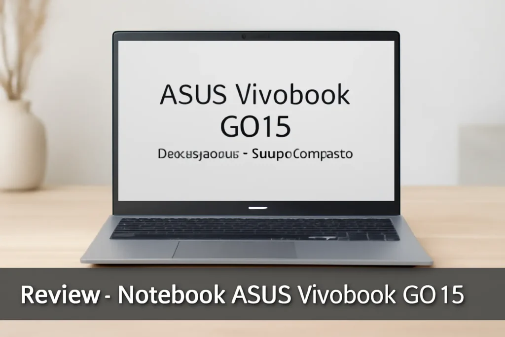 Notebook ASUS Vivobook GO 15: Desempenho e Design Compacto