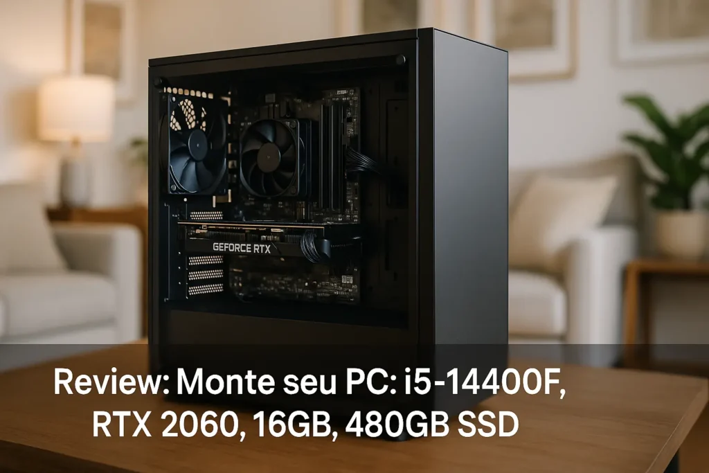 Monte seu PC: i5-14400F, RTX 2060, 16GB, 480GB SSD