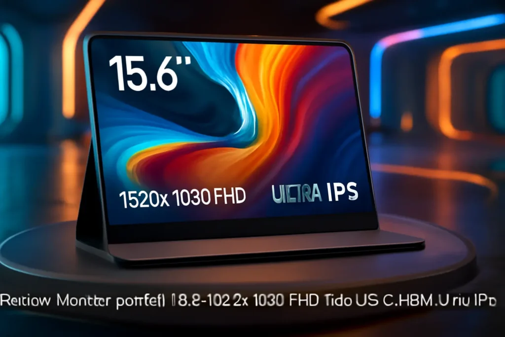 Monitor portátil 15,6'' 1920x1080 FHD Tela USB-C HDMI Ultra IPS
