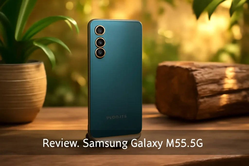 Samsung Galaxy M55 5G: Câmera Tripla de 50MP, Tela Super AMOLED 120Hz