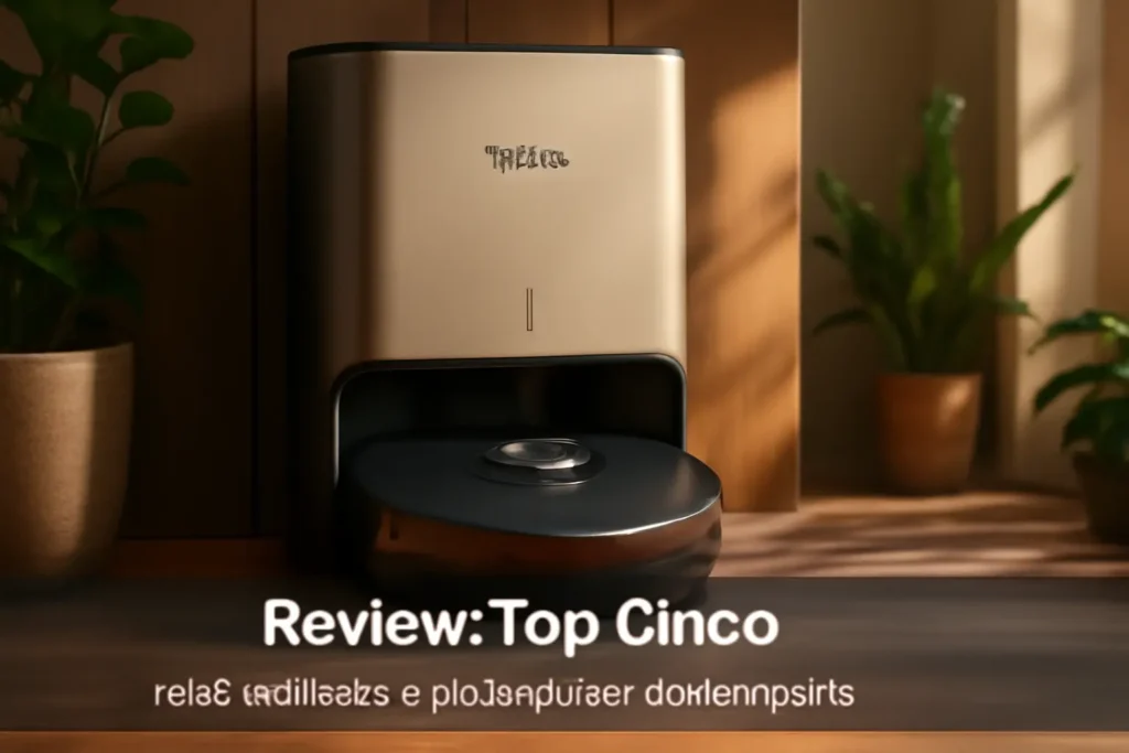 Top Cinco robo aspirador e passa pano autolimpante