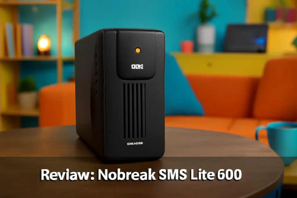 Nobreak SMS Lite 600 - Potência 600VA, 300W