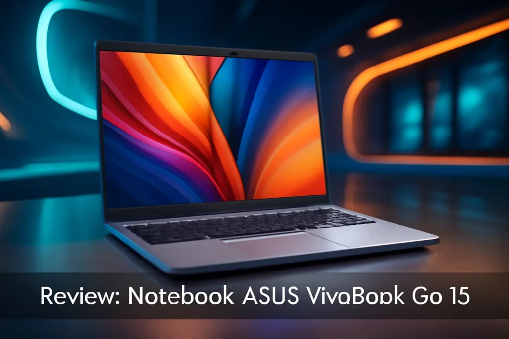 Notebook ASUS VivoBook Go 15: AMD Ryzen 5, 8GB RAM, 512GB SSD, Tela FHD