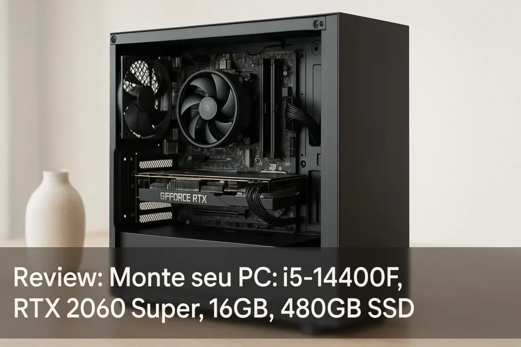 Monte seu PC: i5-14400F, RTX 2060 Super, 16GB, 480GB SSD