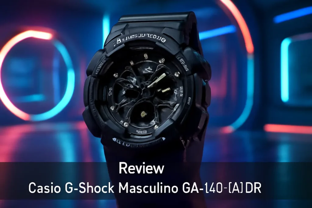 Relógio Casio G-shock Masculino GA-140-1A1DR - Design Moderno e Funcionalidade Resistente