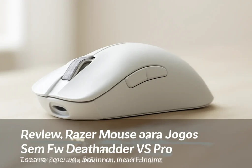 Razer Mouse para Jogos Sem Fio DeathAdder V3 Pro: Sensor Óptico de 30K DPI e Bateria de Até 90 Horas