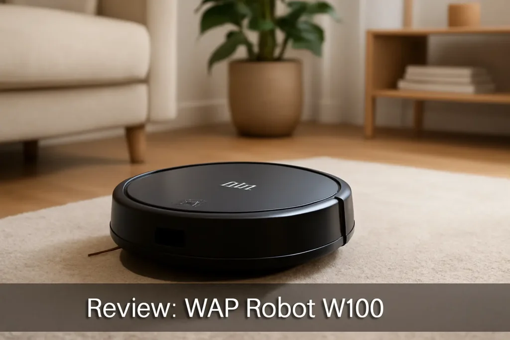 WAP Aspirador de Pó Robô ROBOT W100 3 em 1: Automático, Anticolisão e Antiqueda