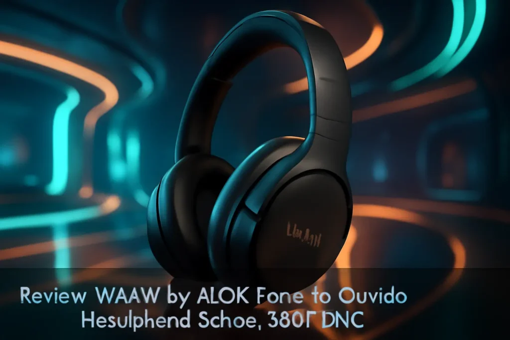 WAAW by ALOK Fone de Ouvido Headphone SENSE 300HBNC: Cancelamento de Ruído Ativo e Modo Ambiente