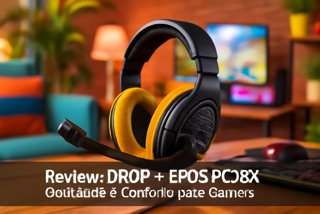 Fone de ouvido para jogos DROP + EPOS PC38X: Qualidade e Conforto para Gamers