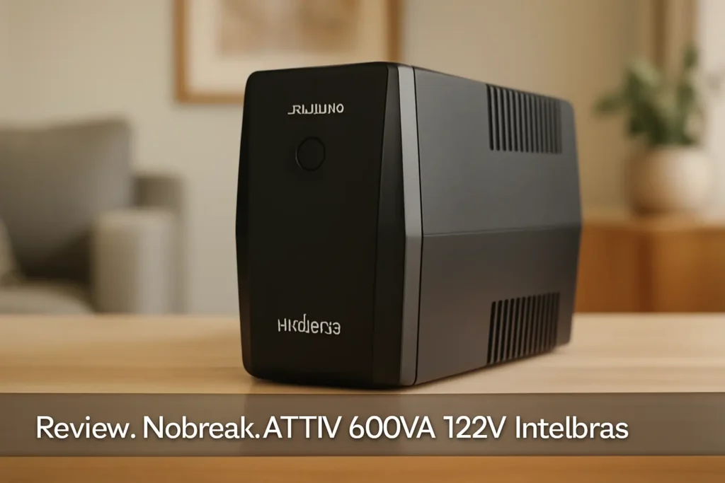 Nobreak ATTIV 600VA 120V Preto Intelbras - Potência e Segurança para Seus Equipamentos