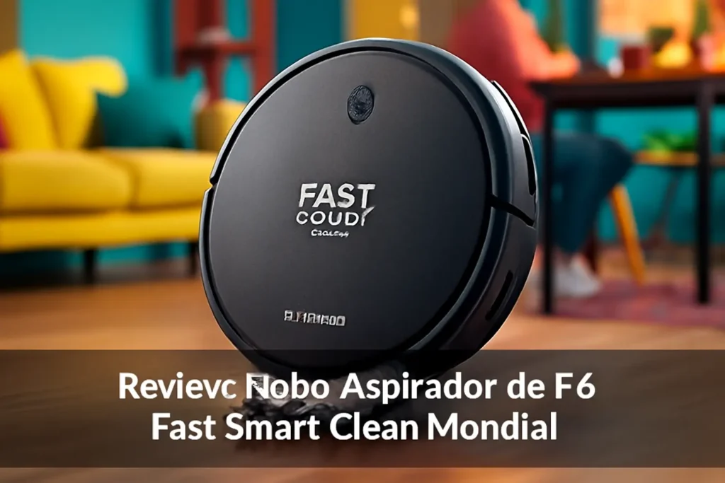 Robô Aspirador de Pó Fast Smart Clean Mondial: Design Compacto e Limpeza Eficiente