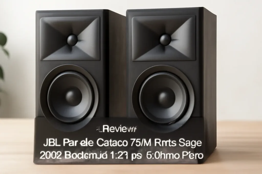 JBL Par de Caixas 75W Rms Stage 250B Bookshelf 5,25 pol 6 Ohms Preto