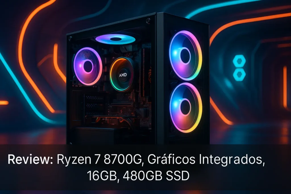 Monte seu PC: Ryzen 7 8700G, Gráficos Integrados, 16GB, 480GB SSD