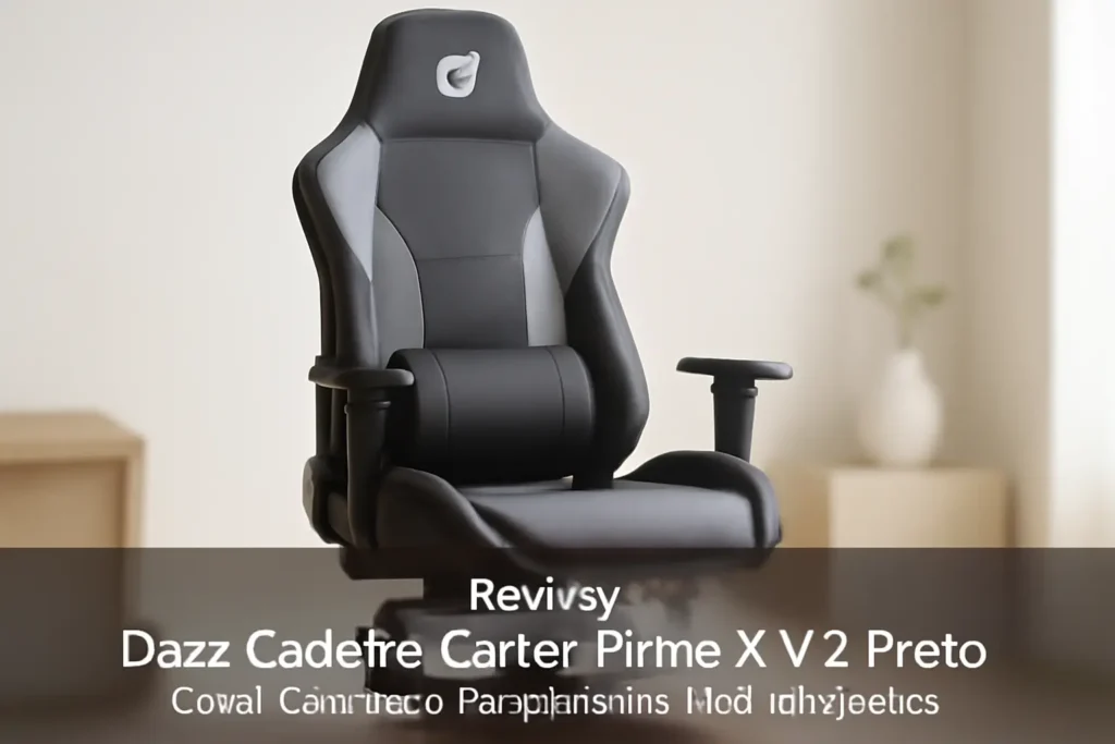 Dazz Cadeira Gamer Prime-X V2 Preto/Cinza: Conforto e Performance para Jogadores