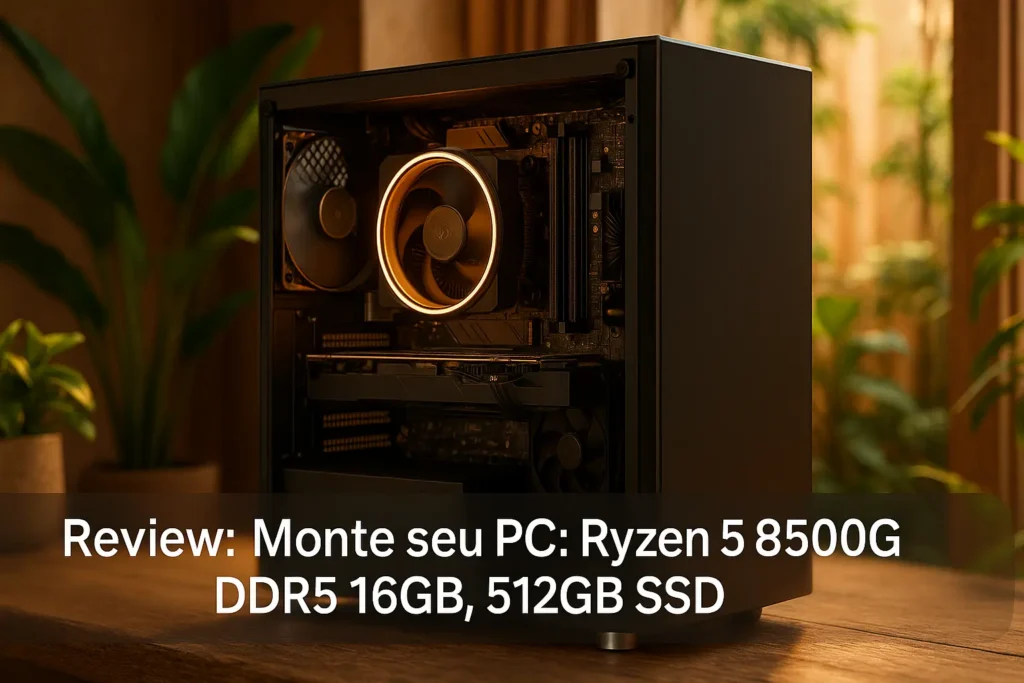 Monte seu PC: Ryzen 5 8500G, DDR5 16GB, 512GB SSD