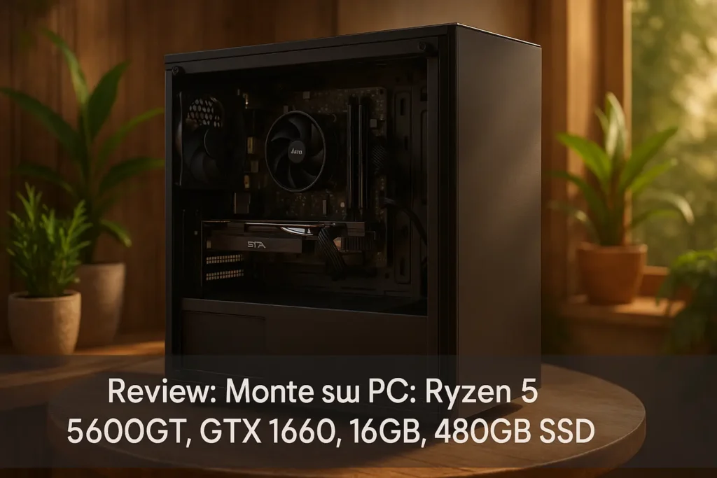 Monte seu PC: Ryzen 5 5600GT, GTX 1660, 16GB, 480GB SSD