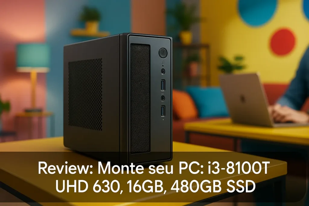 Monte seu PC: i3-8100T, UHD 630, 16GB, 480GB SSD