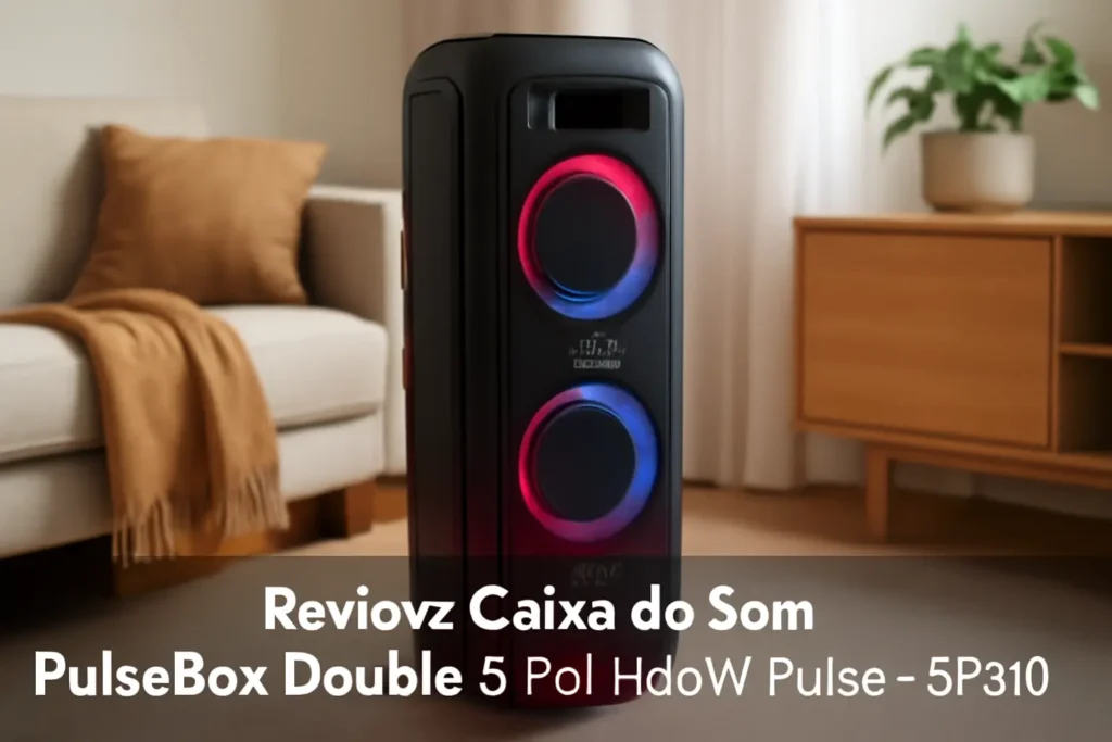 Caixa de Som Torre PulseBox Double 8 Pol 1100W Pulse - SP510: Potência e Estilo para Sua Festa