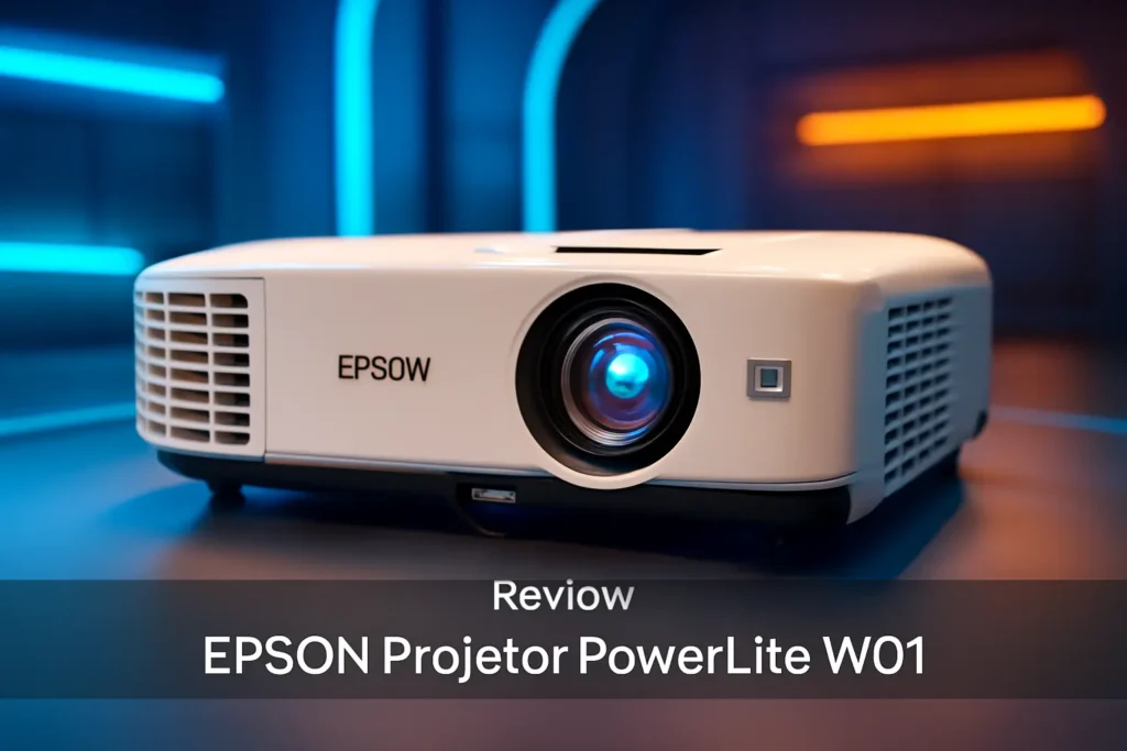 EPSON Projetor Powerlite W01, 3000 Lúmens, WXGA (Wide Screen)