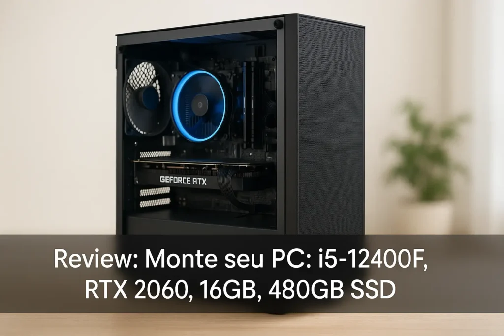 Monte seu PC: i5-12400F, RTX 2060, 16GB, 480GB SSD