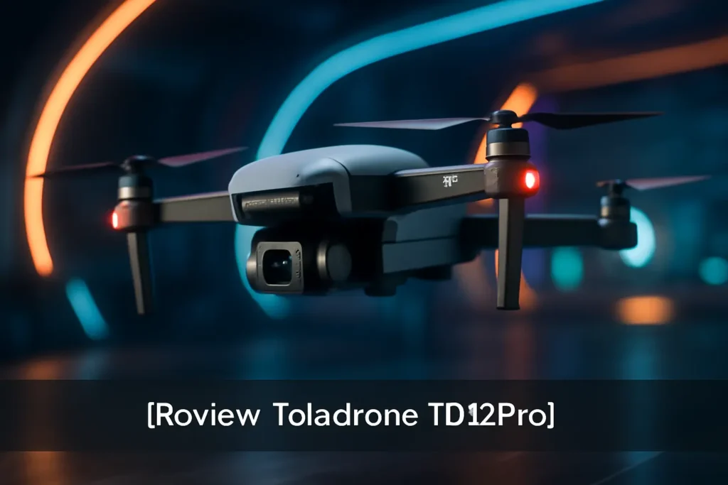 Toladrone Drone TD12Pro: Câmera HD 1080p, Motor Sem Escova e Resistência ao Vento