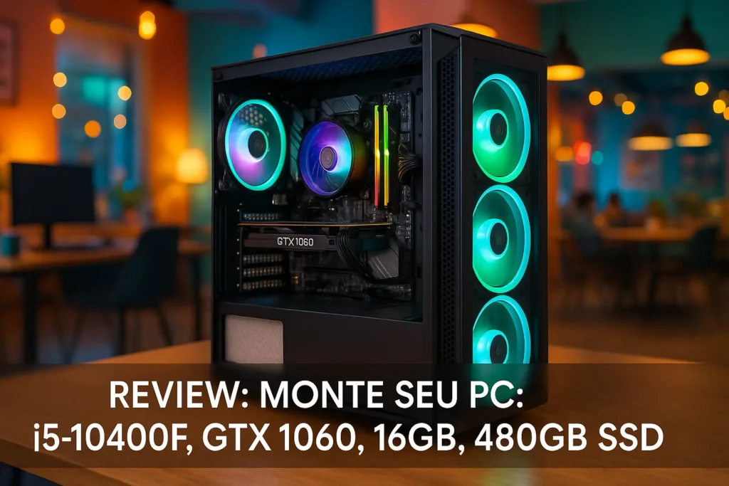 Monte seu PC: i5-10400F, GTX 1060, 16GB, 480GB SSD