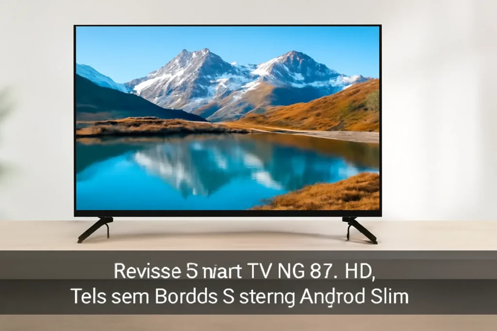 Smart TV HQ 32" HD Tela sem Bordas Sistema Android Design Slim