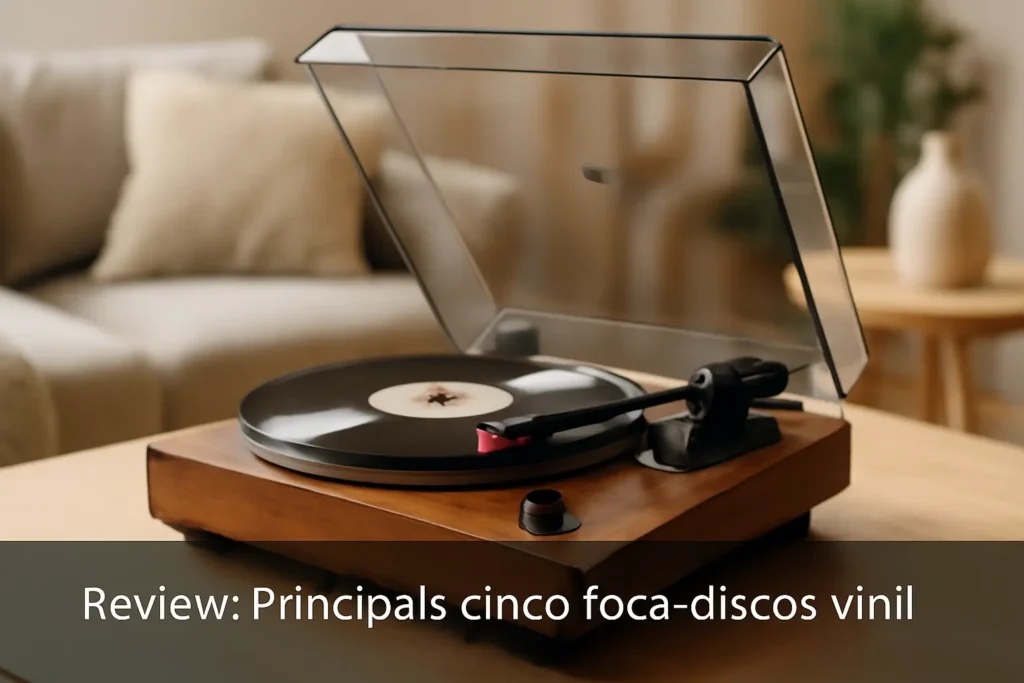 Principais Cinco toca-discos vinil