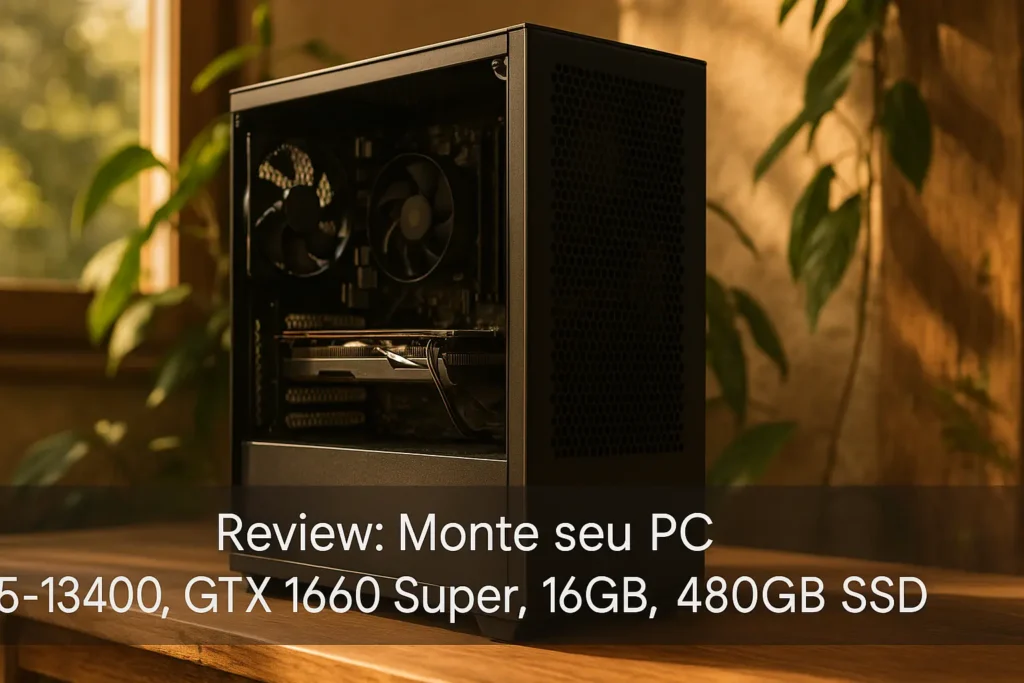 Monte seu PC: i5-13400, GTX 1660 Super, 16GB, 480GB SSD