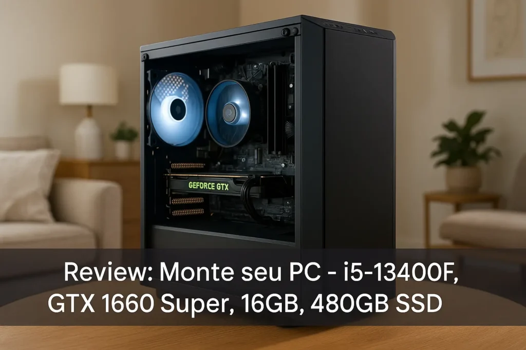 Monte seu PC: i5-13400F, GTX 1660 Super, 16GB, 480GB SSD