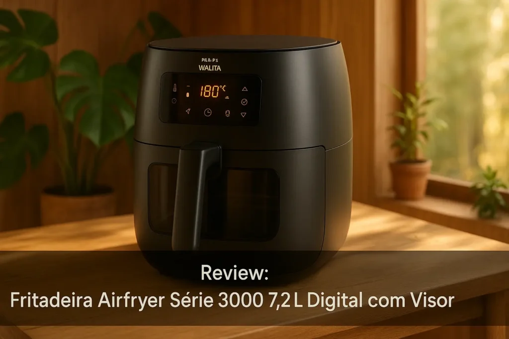 Fritadeira Airfryer Série 3000 7,2L Digital com Visor, Philips Walita, 1800W