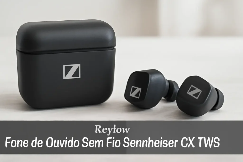 Fone de Ouvido Sem Fio Sennheiser CX TWS: Bluetooth 5.2, Cancelamento de Ruído Passivo, 27 Horas de Bateria