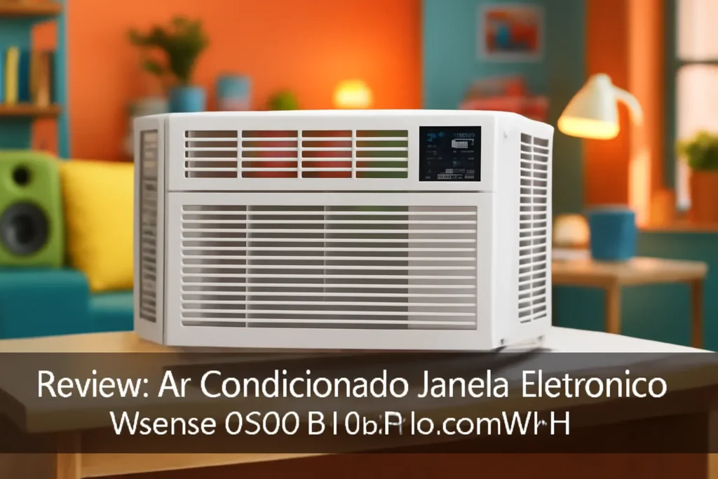 Ar Condicionado Janela Eletrônico Hisense 8.500 BTUs Frio com Wi-Fi