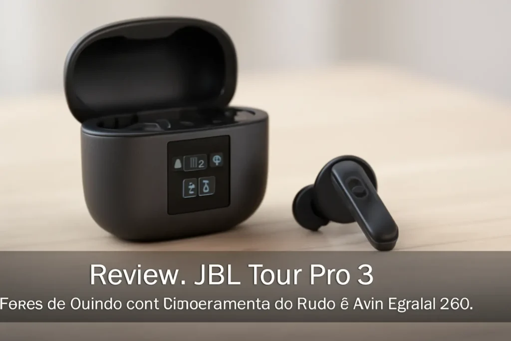 JBL Tour Pro 3 - Fones de Ouvido com Cancelamento de Ruído e Som Espacial 360