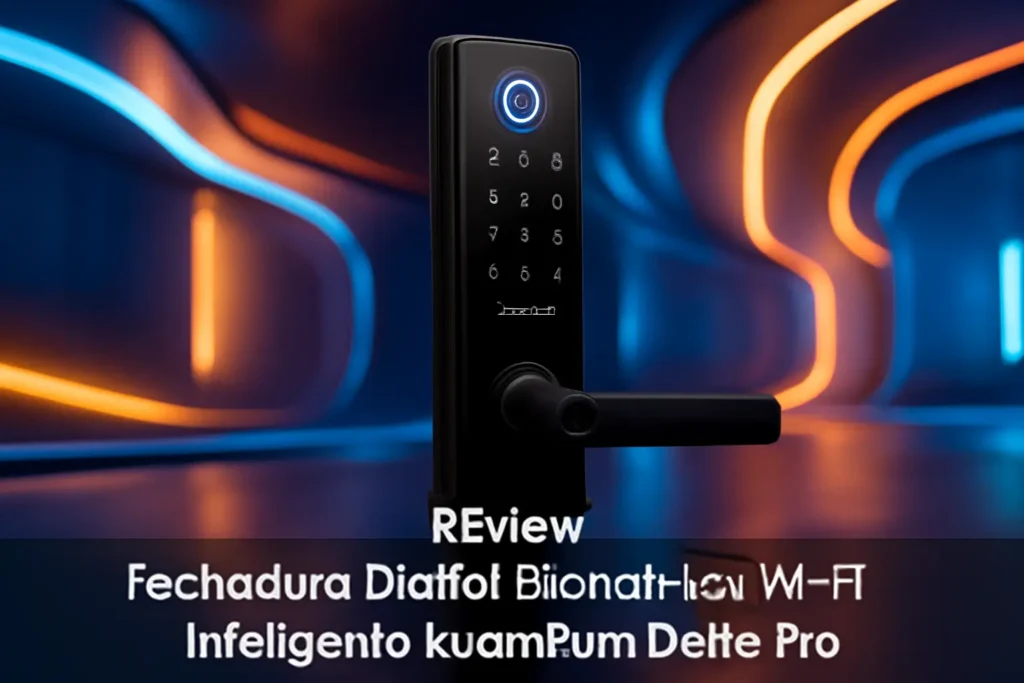 Fechadura Digital Biométrica Wi-Fi Inteligente Kuanttum Delta Pro