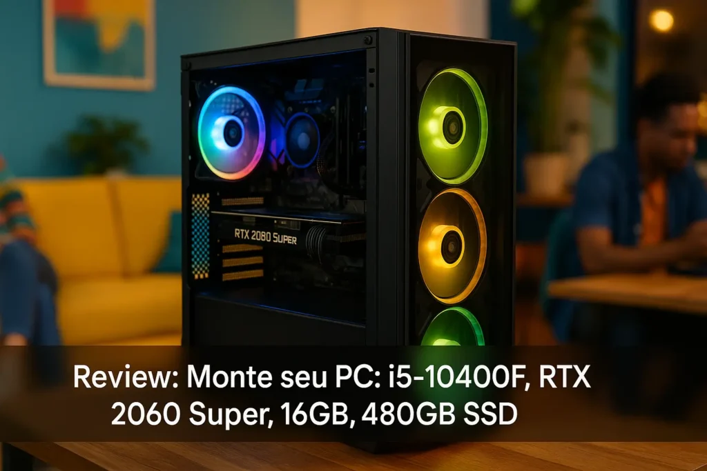 Monte seu PC: i5-10400F, RTX 2060 Super, 16GB, 480GB SSD
