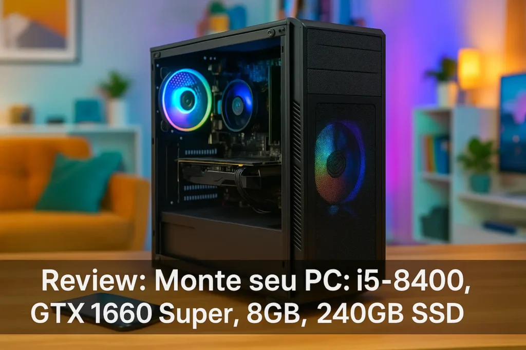 Monte seu PC: i5-8400, GTX 1660 Super, 8GB, 240GB SSD