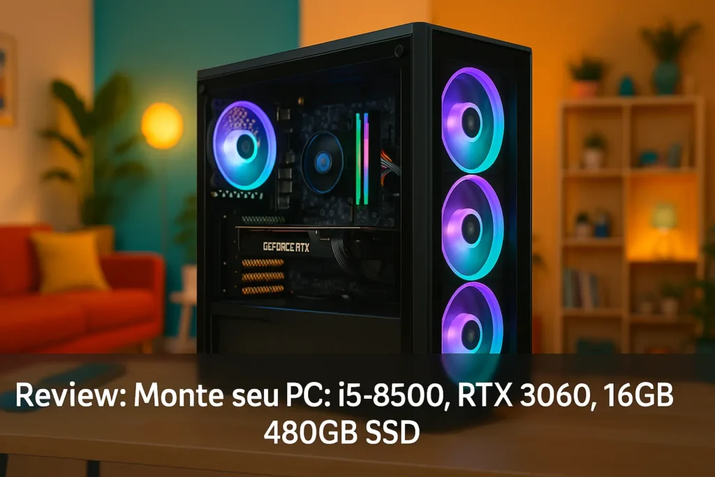 Monte seu PC: i5-8500, RTX 3060, 16GB, 480GB SSD