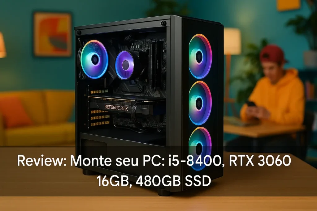 Monte seu PC: i5-8400, RTX 3060, 16GB, 480GB SSD