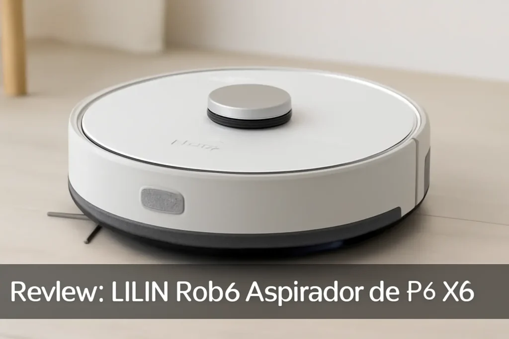 LILIN Robô Aspirador de Pó X6: Navegação LIDAR, Aspiração e Esfregação 3 em 1
