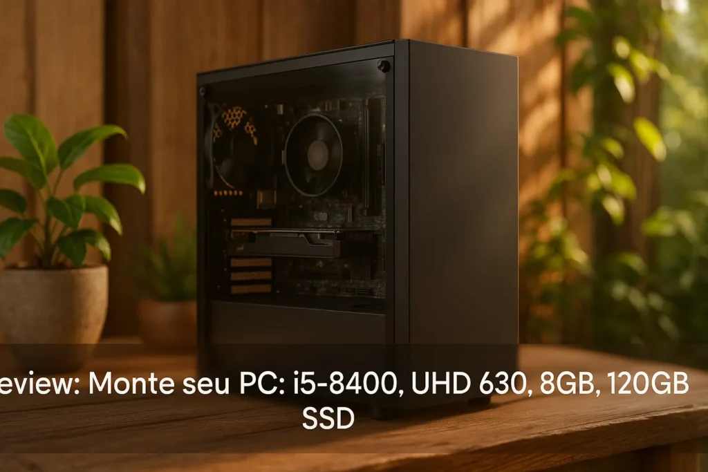 Monte seu PC: i5-8400, UHD 630, 8GB, 120GB SSD