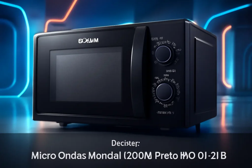 Micro-Ondas Mondial 1200W Preto MO-01-21-B: Praticidade e Eficiência para sua Cozinha