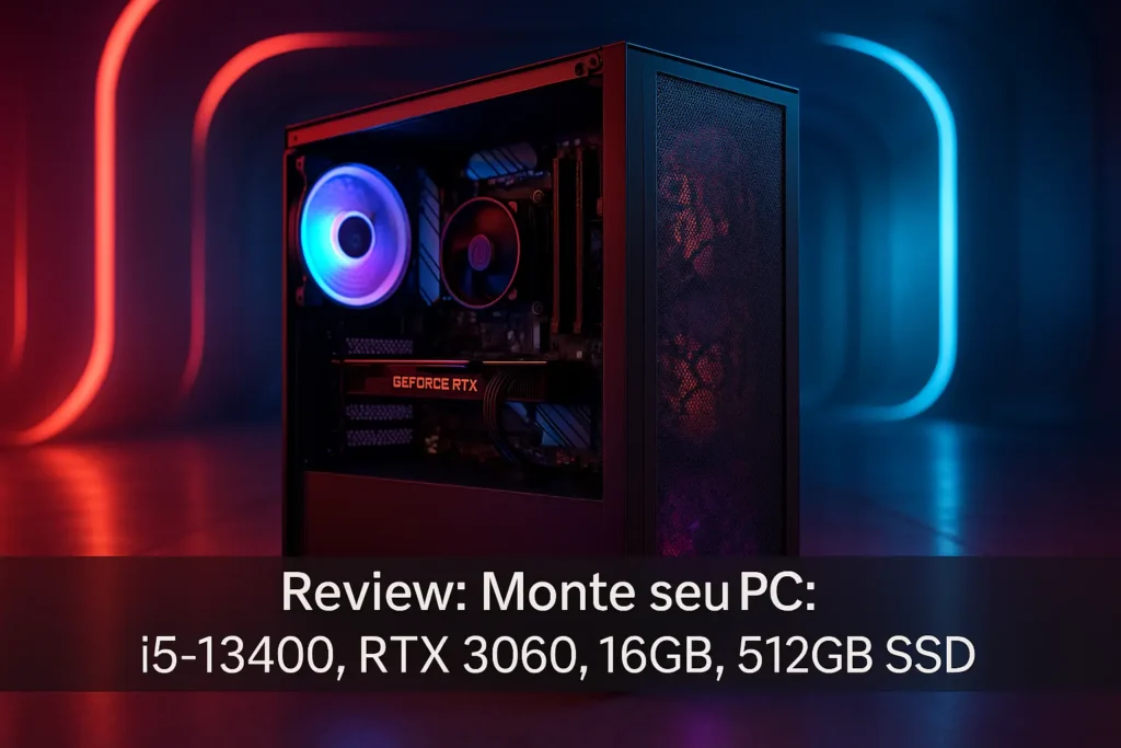Monte seu PC: i5-13400, RTX 3060, 16GB, 512GB SSD