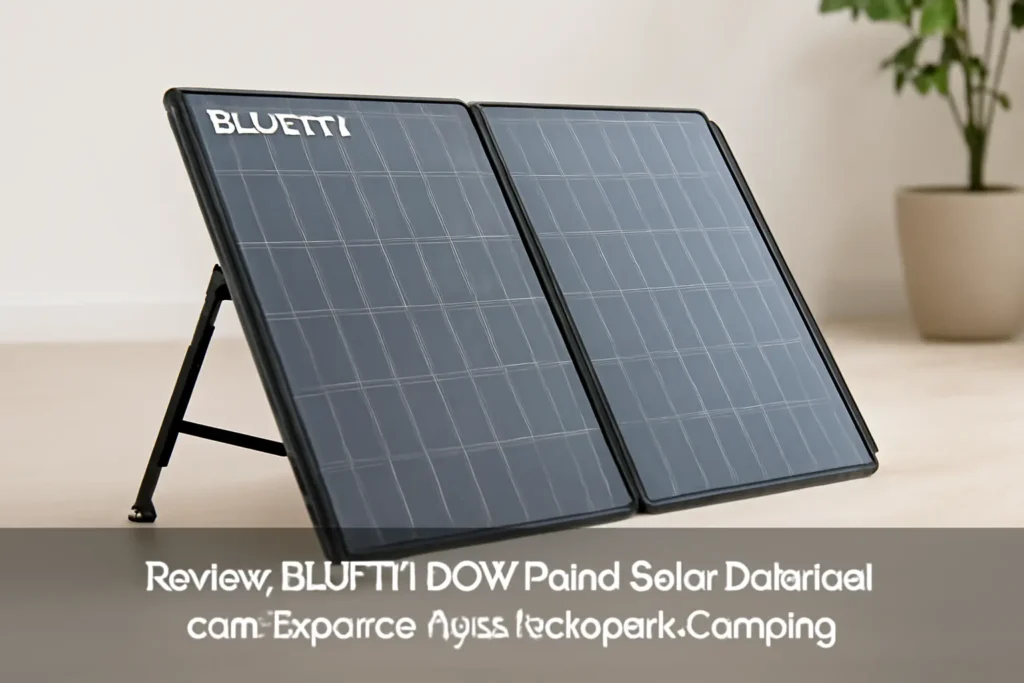 BLUETTI 120W Painel Solar Dobrável com Suportes Ajustáveis para Camping