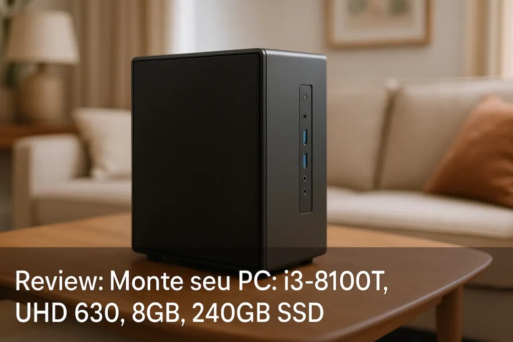 Monte seu PC: i3-8100T, UHD 630, 8GB, 240GB SSD