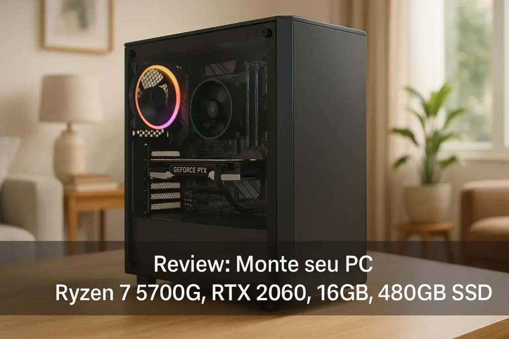 Monte seu PC: Ryzen 7 5700G, RTX 2060, 16GB, 480GB SSD