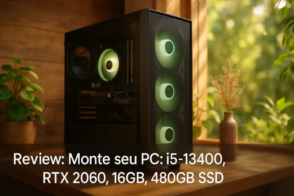 Monte seu PC: i5-13400, RTX 2060, 16GB, 480GB SSD
